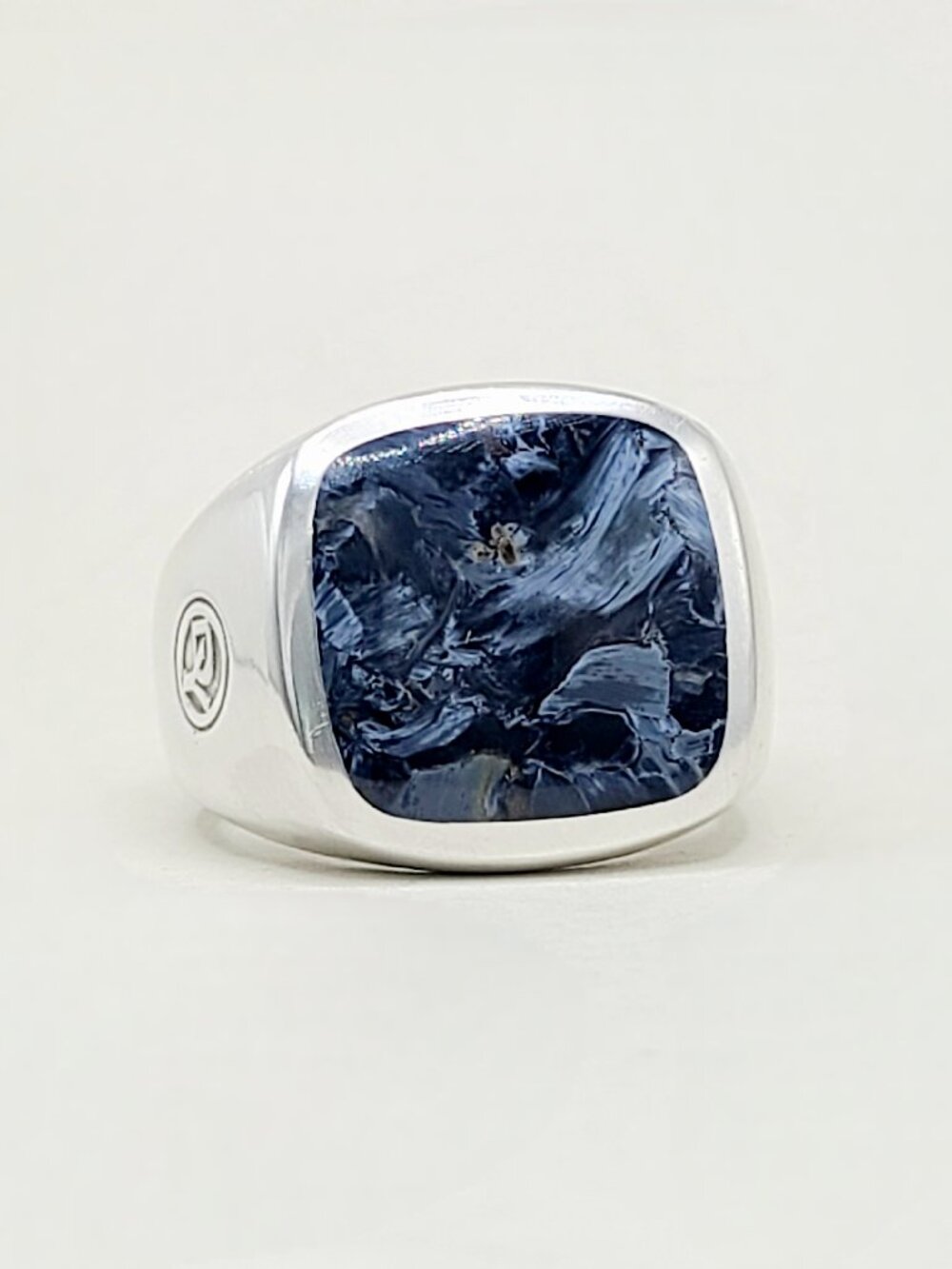 David Yurman Exotic Stone Signet Ring w/ Pietersite - 20mm - Size 9.5